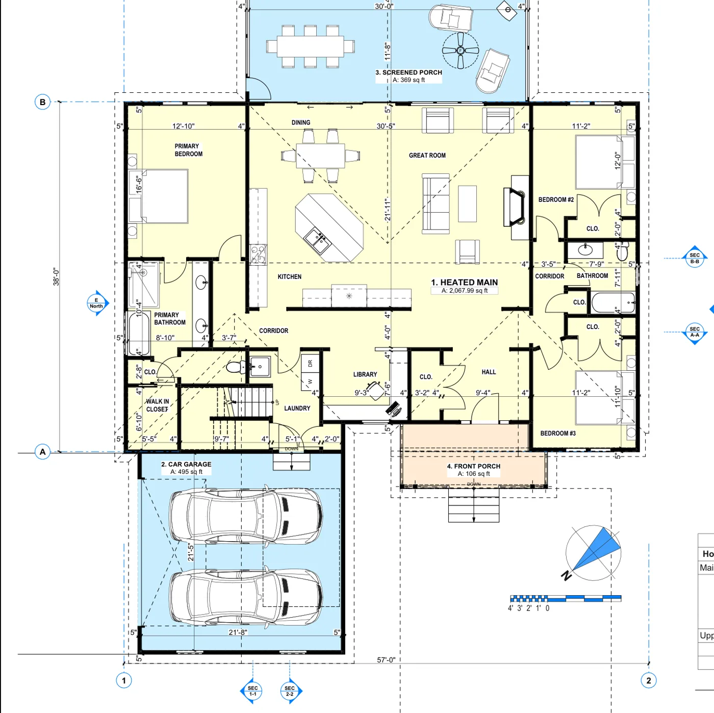 An as-built floor plan drawn from an on-site MeasuredPlan measure