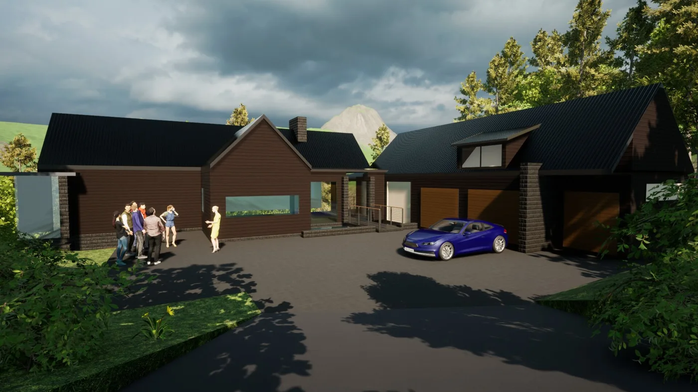 Custom mountain home - design visualization - Single-family home in Western North Carolina by MeasuredPlan